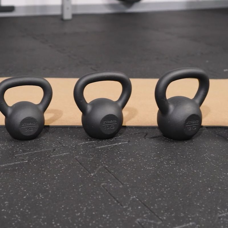 Ketaus Kettlebell TREXO 16kg juodas 9