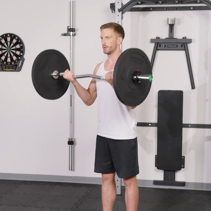 XTREXO olimpiniai svarmenys su buferiu juodi TRX-BMP020 20 kg 14