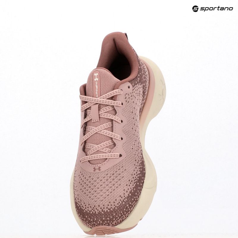 Moteriški bėgimo batai Under Armour Infinite tourmaline pink/maroon mist/summit white 9
