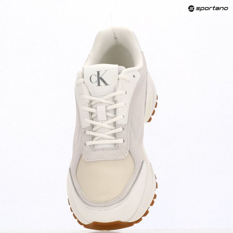 Vyriški batai Calvin Klein YM0YM01289 Hike Runner HF Leather Mix bright white/creamy white/eggshell 9