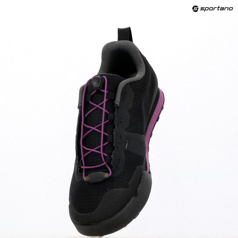 Moteriški platforminiai dviračių bateliai Giro Tracker Fastlace black/throwback purple 13