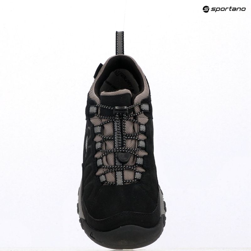 Vaikiški žygio batai KEEN Targhee IV Low Waterproof black/steel grey 9
