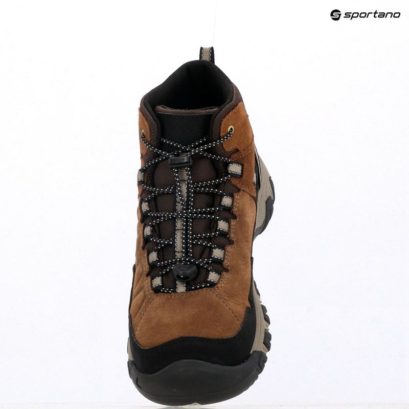 Vaikiški žygio batai KEEN Targhee IV Mid Waterproof bison/brindle 12