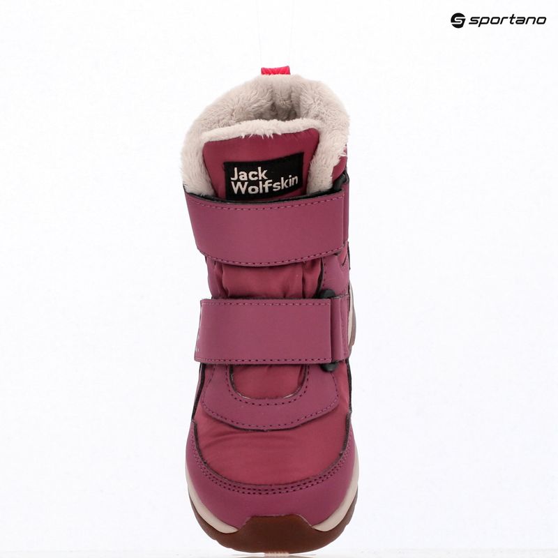 Vaikiški batai Jack Wolfskin Polar Bear-B Texapore Mid Vc raisin 10