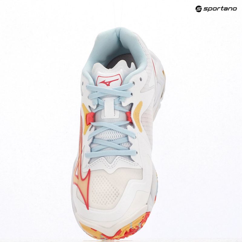 Moteriški tinklinio batai Mizuno Wave Lightning Z8 white/calypso coral/pale banan 15
