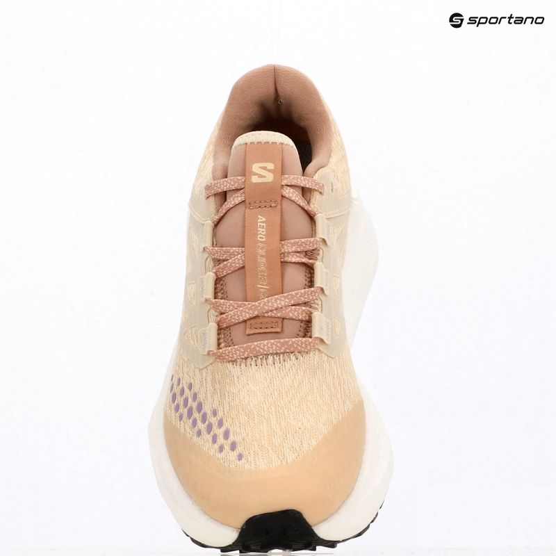 Moteriški bėgimo bateliai Salomon Aero Glide 3 Gravel shortbread/white/fusion coral 11