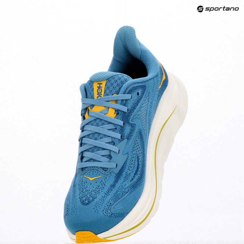 Vyriški bėgimo bateliai HOKA Clifton 10 Wide alpine blue/foggy night 17