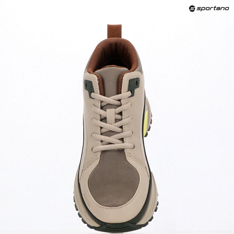 Vyriški batai Calvin Klein YM0YM01418 Hike Runner Mid Laceup Tech Mix desert taupe/smog/sorrel/thyme 9