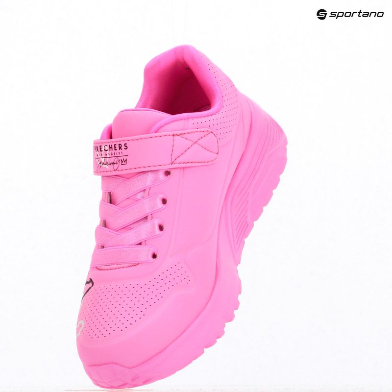 Vaikiški batai SKECHERS Uno Lite Love Levitate karšta rožinė/daugiaspalvė 9