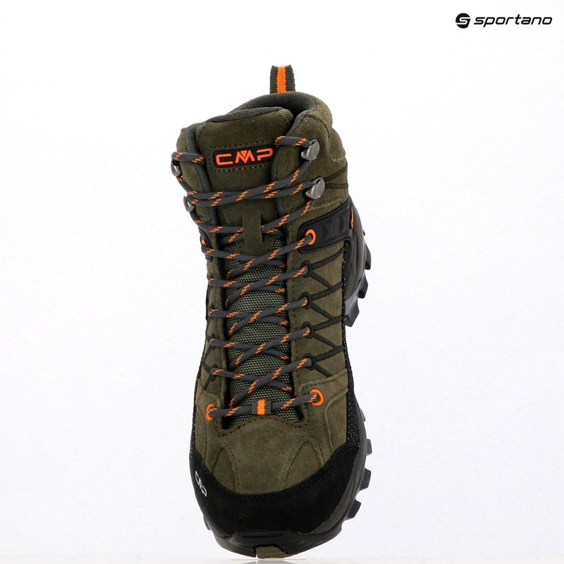 Vyriški trekinginiai batai CMP Rigel Mid Wp olive/flame 13