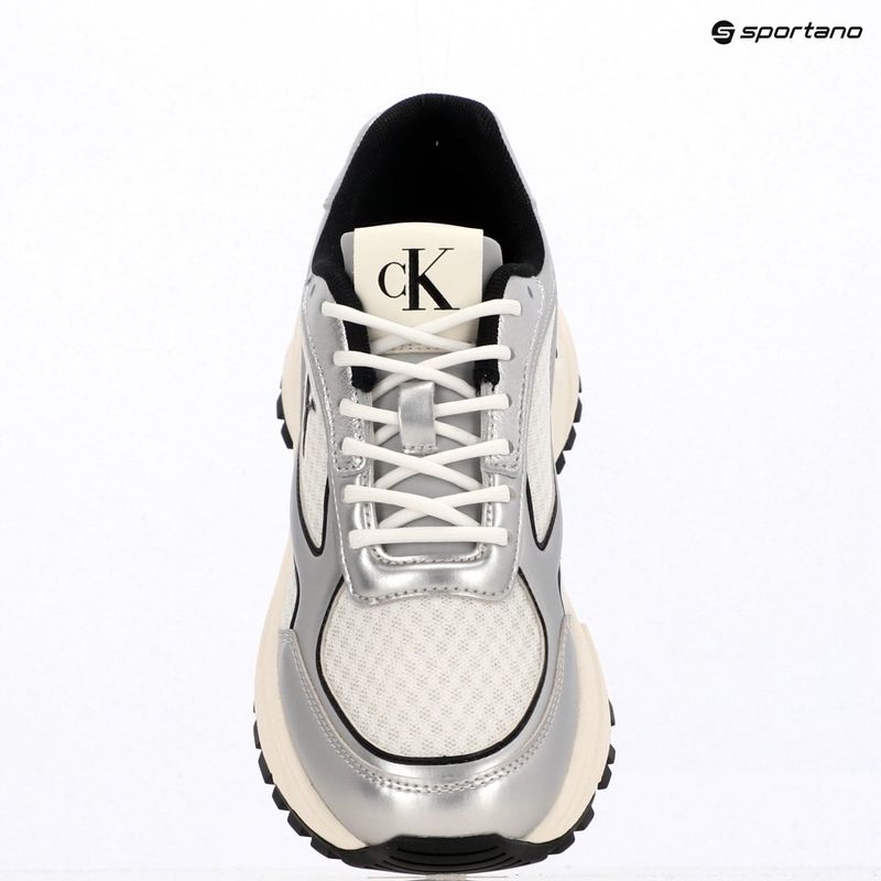 Moteriški batai Calvin Klein YW0YW02063 Hike Runner Lace Up Mesh Mix silver/black/bright white 9