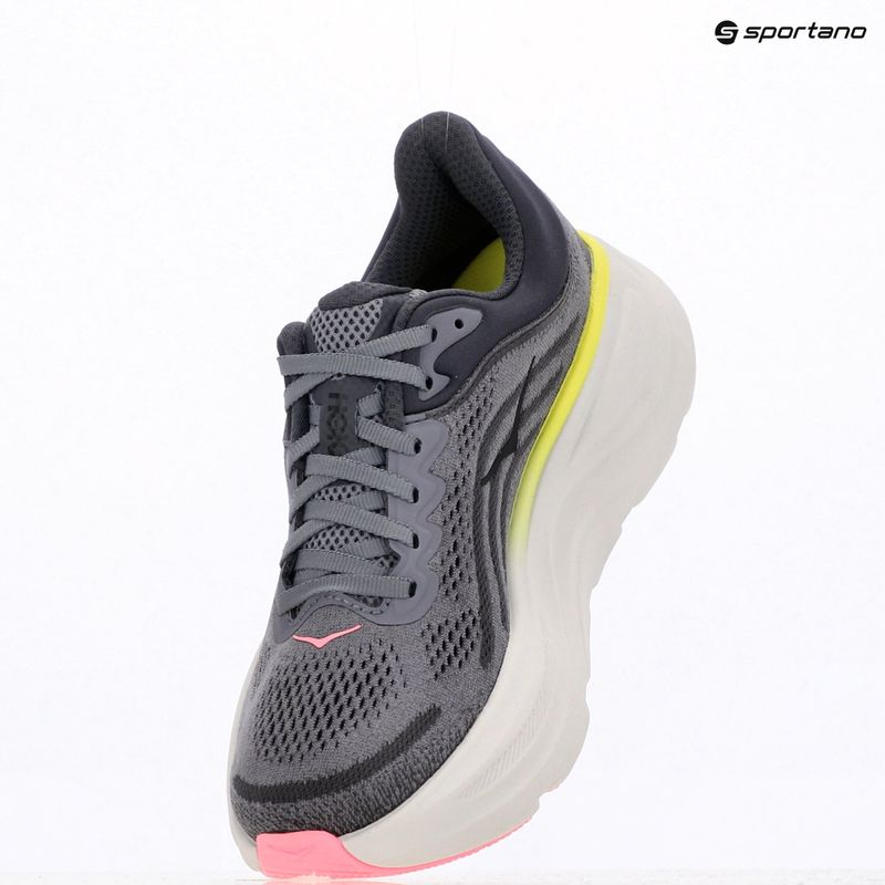 Moteriški bėgimo batai HOKA Bondi 9 charcoal grey/grey skies 18