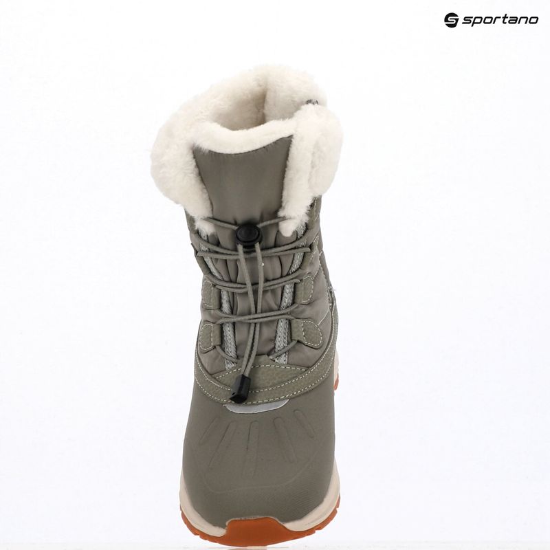 Viking Footwear Equip šilti neperšlampami Zip alyvuogių spalvos vaikiški sniego batai 12