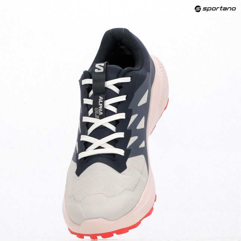 Moteriški bėgimo bateliai Salomon Alphaglide GTX lunar rock/blue night/rouge red 11