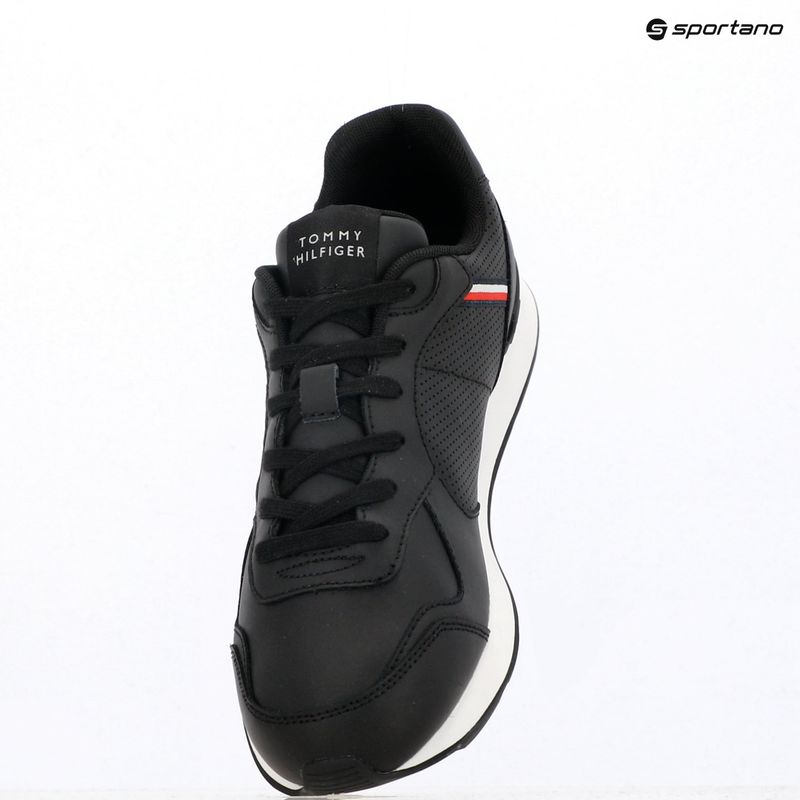 Vyriški batai Tommy Hilfiger Runner Icon Leather black 9