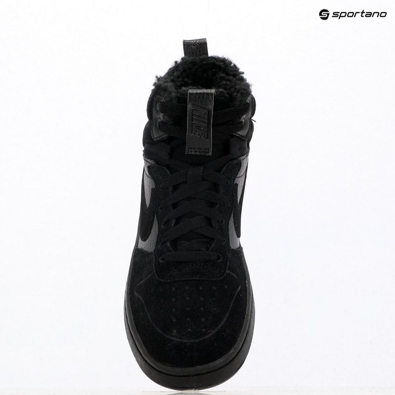 Vaikiški batai Nike Court Borough Mid 2 black/black/black 9