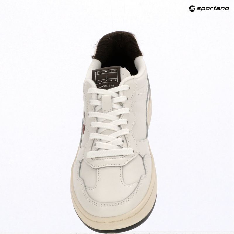 Moteriški batai Tommy Hilfiger Archive 98 Calf Hair Tab ecru/dark coffee 9