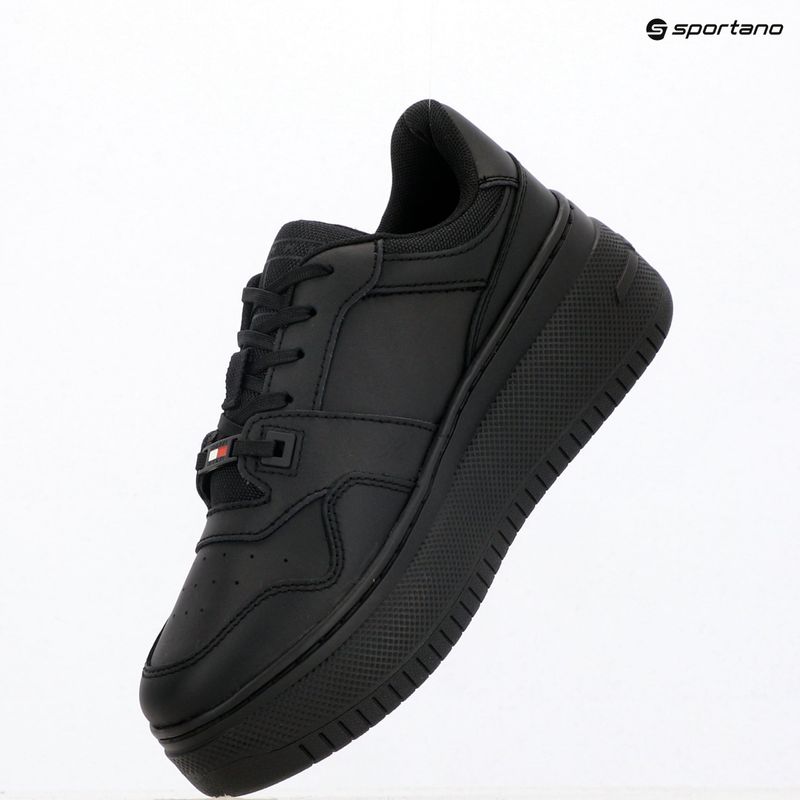 Moteriški batai Tommy Jeans Retro Basket Flatform Ess triple black 9