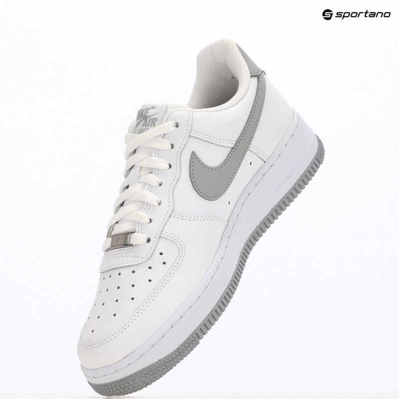 Vyriški batai Nike Air Force 1 '07 white/white/light smoke grey 11