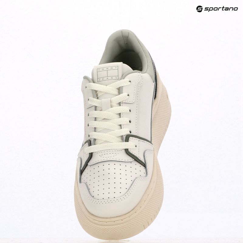 Moteriški batai Tommy Jeans Retro Basket Flatform ecru/misty sage 9