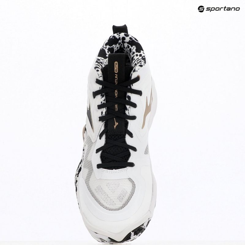 Tinklinio bateliai Mizuno Wave Momentum Elite Mid white/black/gold 15