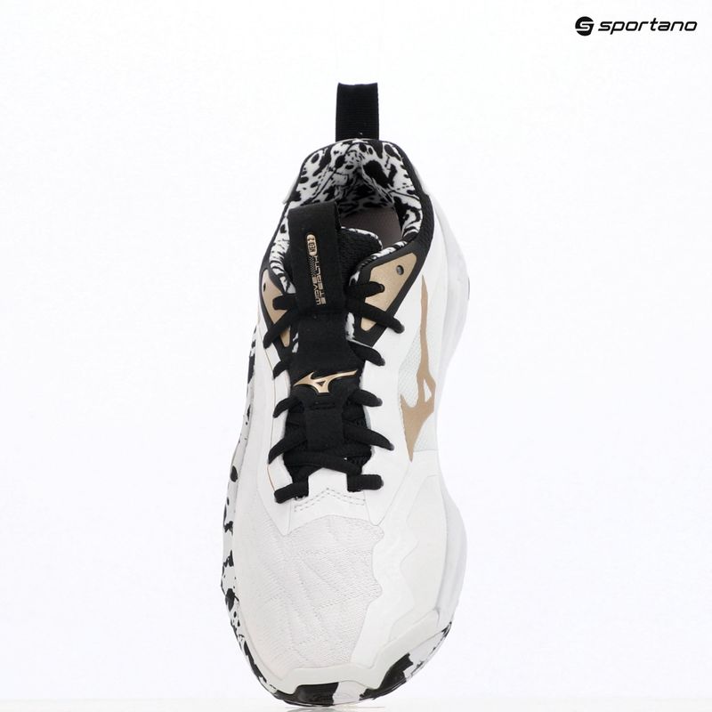 Rankinio bateliai Mizuno Wave Stealth Neo 2 white/black/gold 15