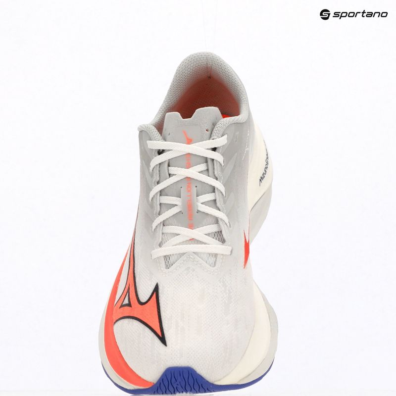 Moteriški bėgimo bateliai Mizuno Wave Rebellion Flash 3 white/striking coral/iris bloom 19