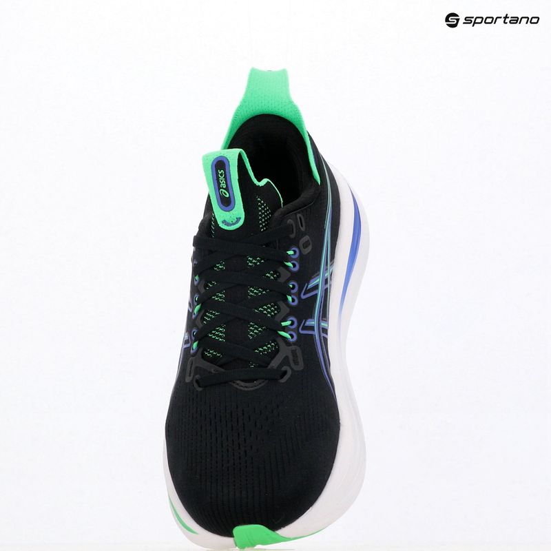 Vyriški bėgimo bateliai ASICS Gel-Nimbus 28 black/cobalt burst 9