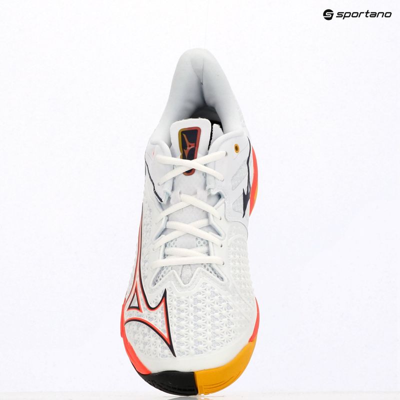 Vyriški teniso bateliai Mizuno Wave Exceed Tour 6 AC white/fiery coral 2/citrus 12