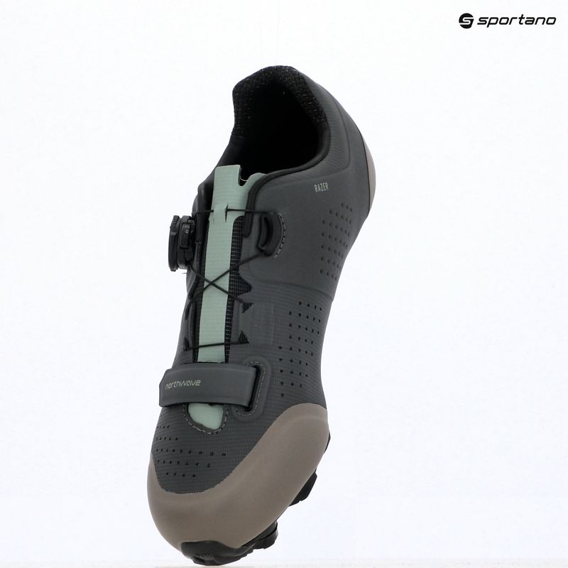 Vyriški MTB dviračių batai Northwave Razer dark grey/sage 12