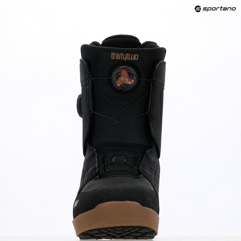 Vyriški snieglenčių batai ThirtyTwo Lashed Double Boa ʼ25 black/gum 11
