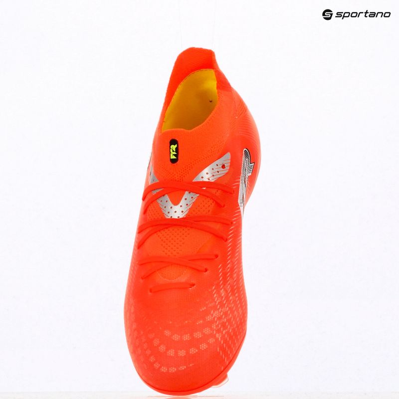 Vaikiški futbolo bateliai PUMA Future 9 Pro FG/AG Jr glowing red/puma white/puma black/puma silver 9