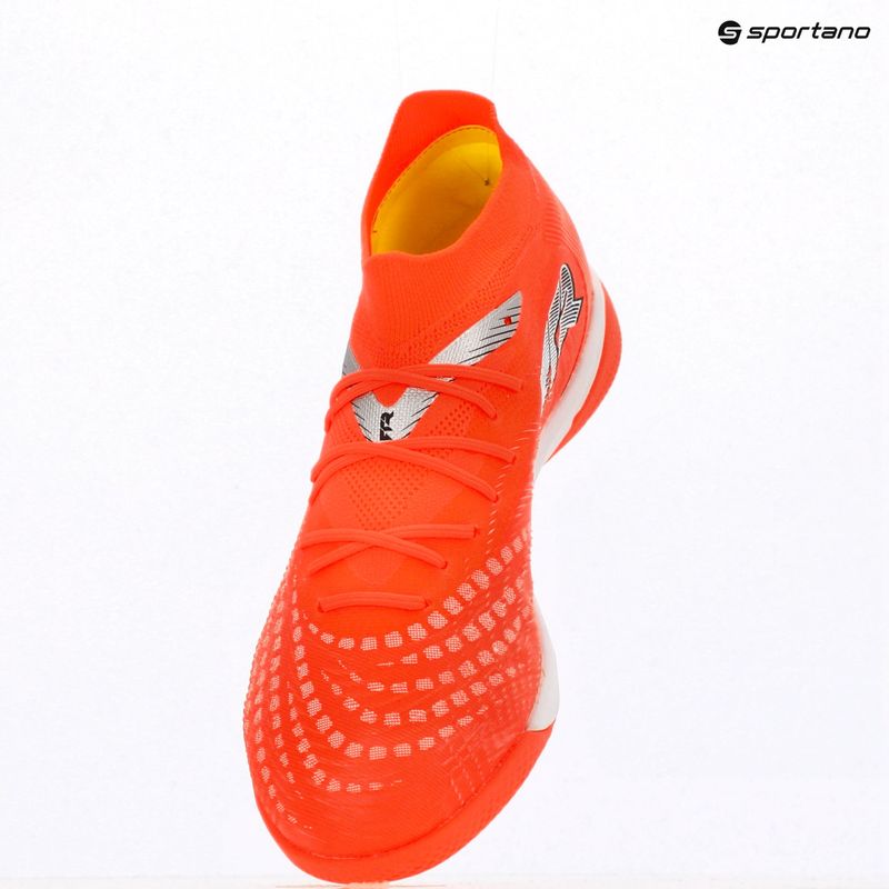 Futbolo bateliai PUMA Future 9 Match IT glowing red/puma white/puma black/puma silver 9