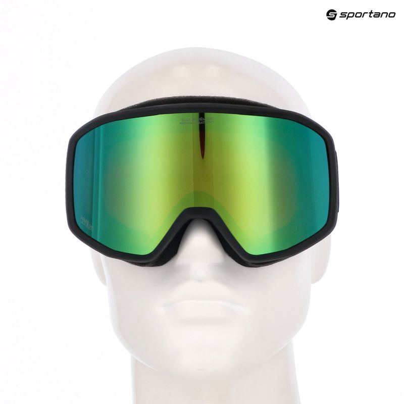 Vyriški snieglenčių akiniai Quiksilver Harper black/clux ml green 6
