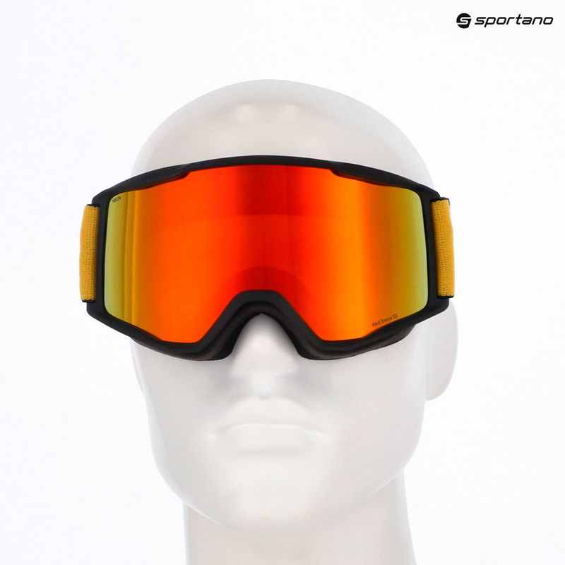 Slidinėjimo akiniai Red Bull SPECT Neon black/orange with red mirror 6