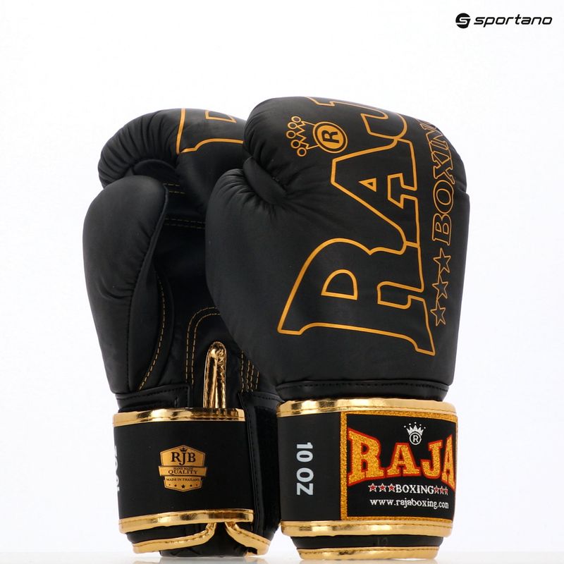 Bokso pirštinės RAJA BOXING Origin Standard Genuine Leather black 3
