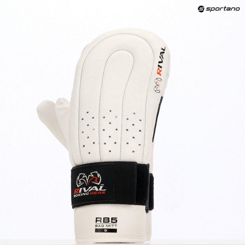 Bokso pirštinės Rival RB5 Bag Mitts white 4