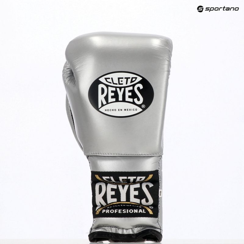 Bokso pirštinės Cleto Reyes Lace Up Sparring silver 3