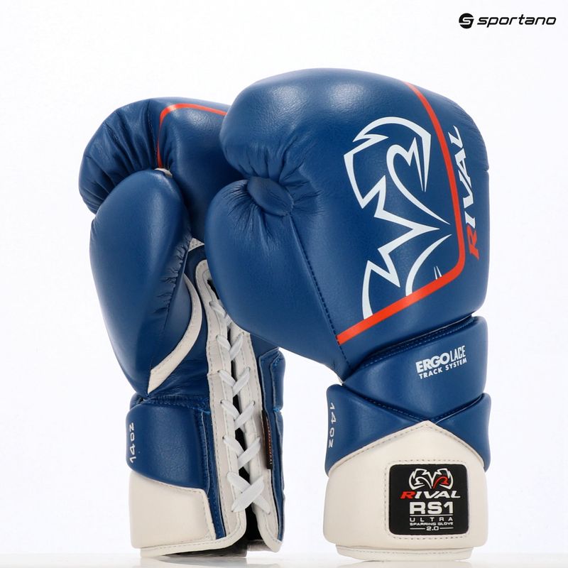 Bokso pirštinės Rival RS1 Ultra Sparring 2.0 blue 3