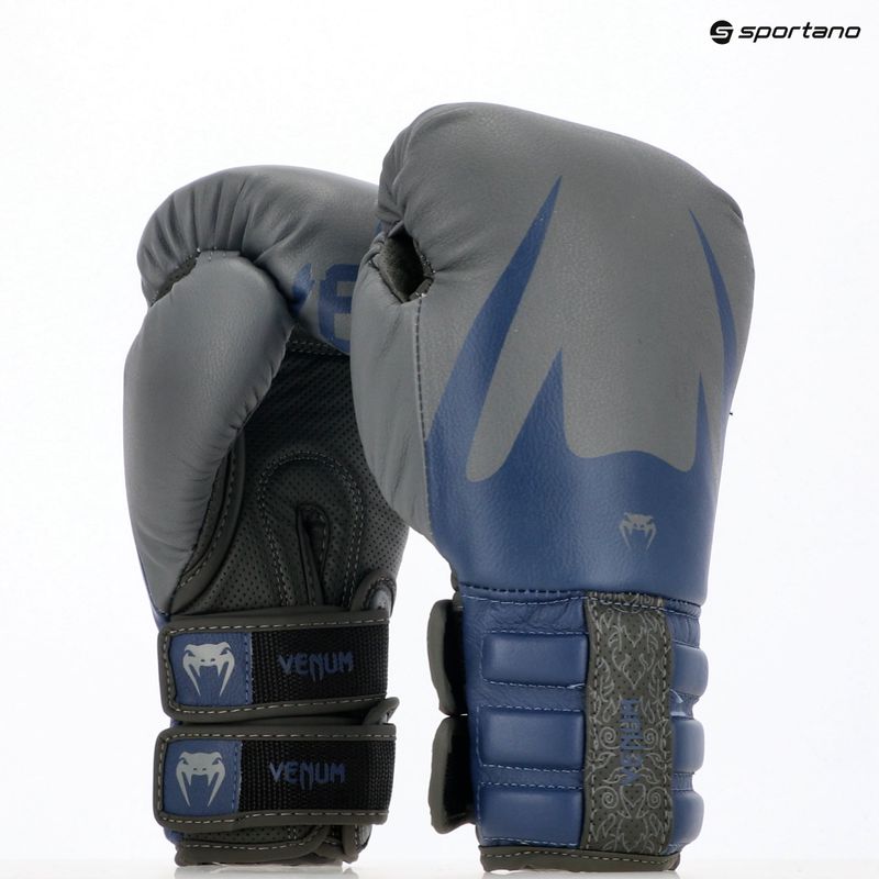 Bokso pirštinės Venum Reverso Boxing storm grey/royal blue 7