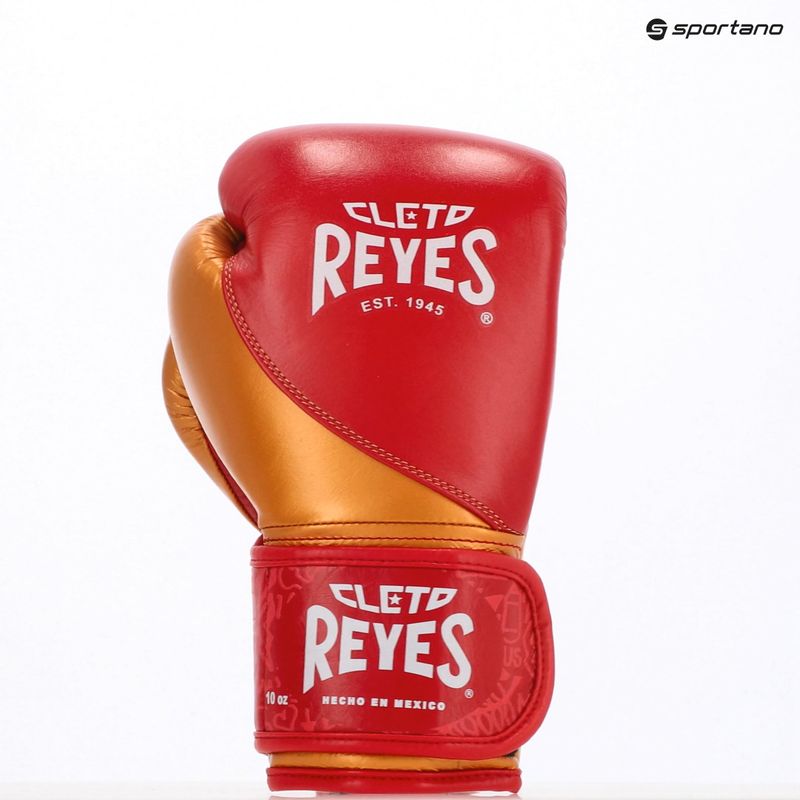 Bokso pirštinės Cleto Reyes High Precision Training Leather red/gold 3