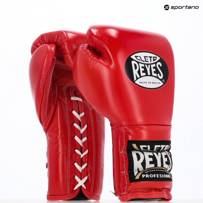 Bokso pirštinės Cleto Reyes Lace Up Sparring red 3