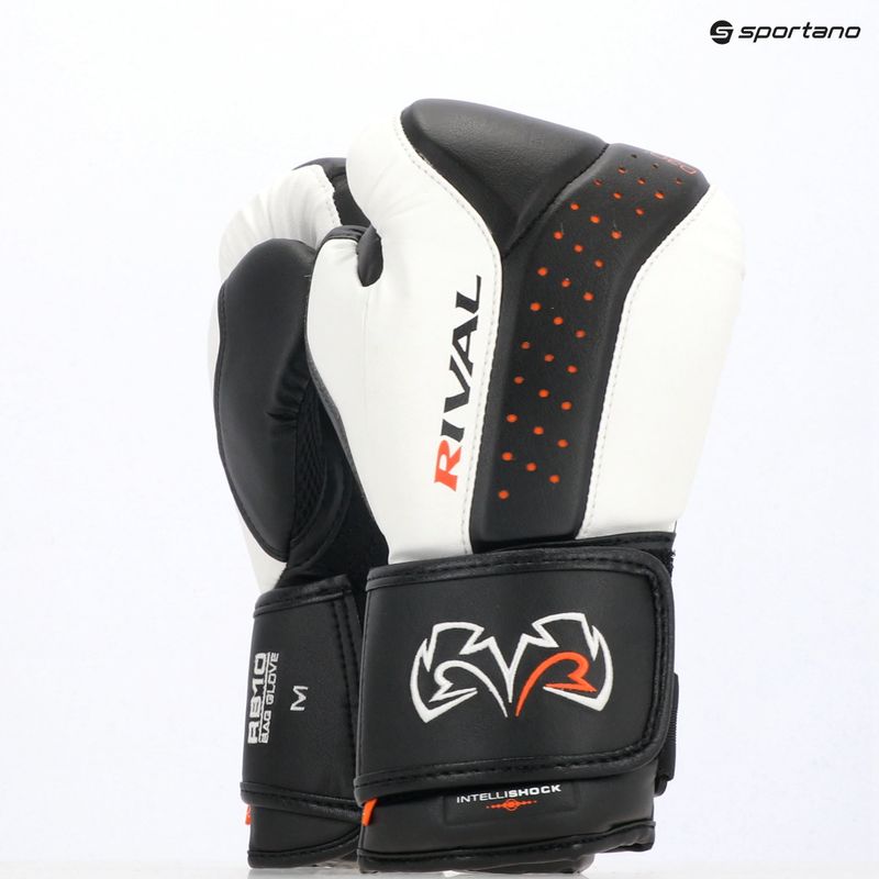 Bokso pirštinės Rival RB10 Intelli-Shock Bag black/white 3