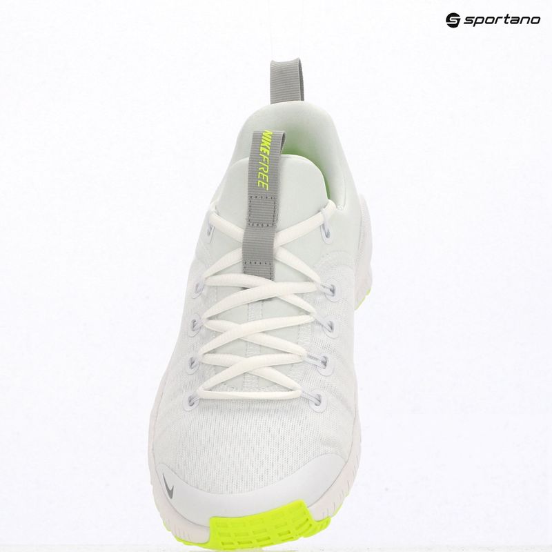 Moteriški treniruočių batai Nike Free Metcon 6 white/volt/metallic silver 10