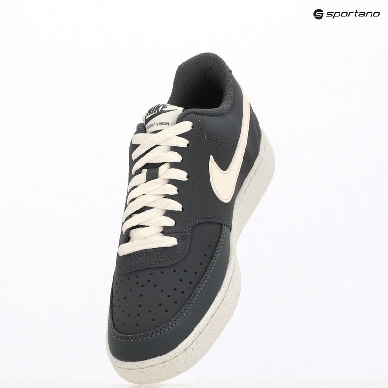 Vyriški batai Nike Court Vision Low Premium anthracite/pale ivory 11