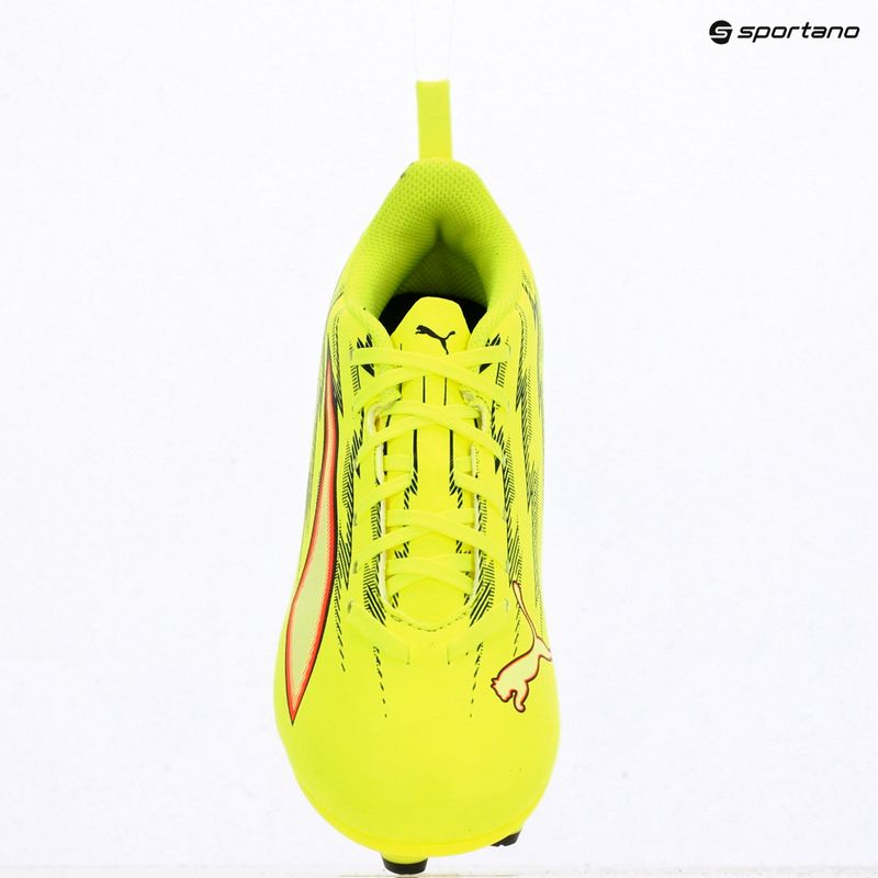 Vaikiški futbolo bateliai PUMA Ultra 6 Play FG/AG Jr yellow alert/puma black/glowing red/lime squeeze 12