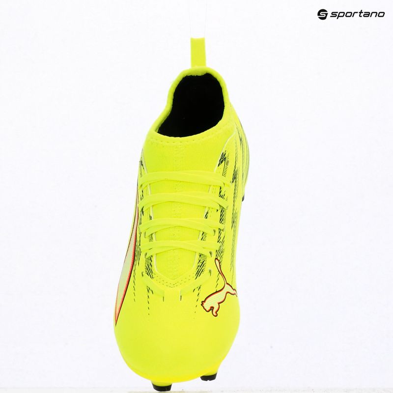 Vaikiški futbolo bateliai PUMA Ultra 6 Match FG/AG Jr yellow alert/puma black/glowing red/lime squeeze 10