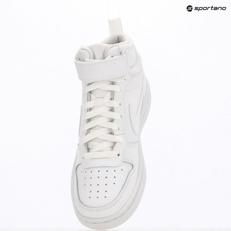Vaikiški batai Nike Court Borough Mid 2 white/white/white 10