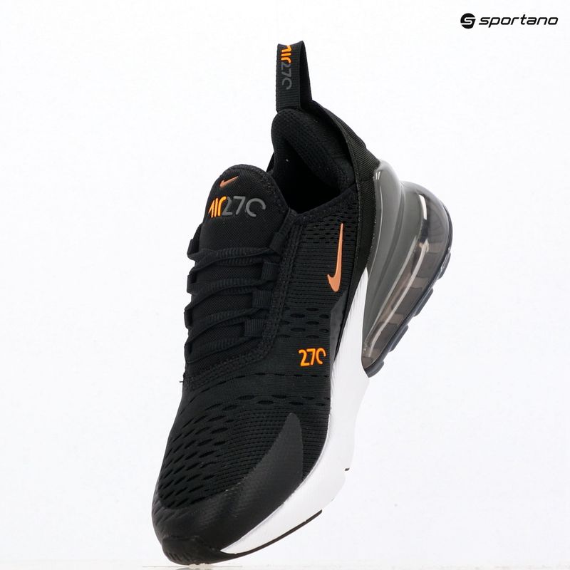 Vaikiški batai Nike Air Max 270 black/laser orange/metallic copper 11