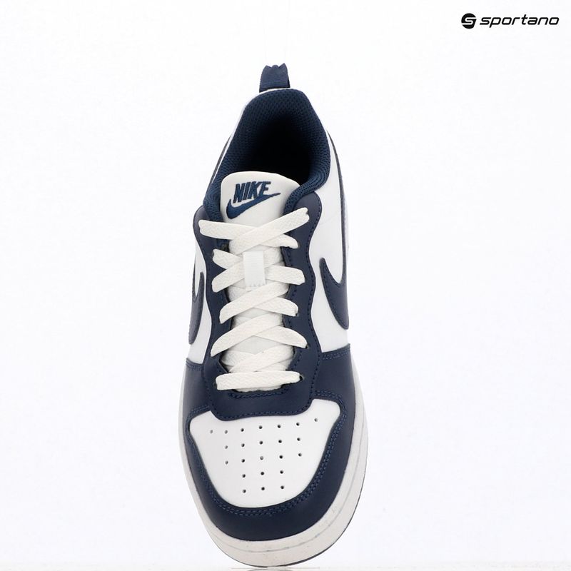 Vaikiški batai Nike Court Borough Low Next Bloom white/white/midnight navy 11